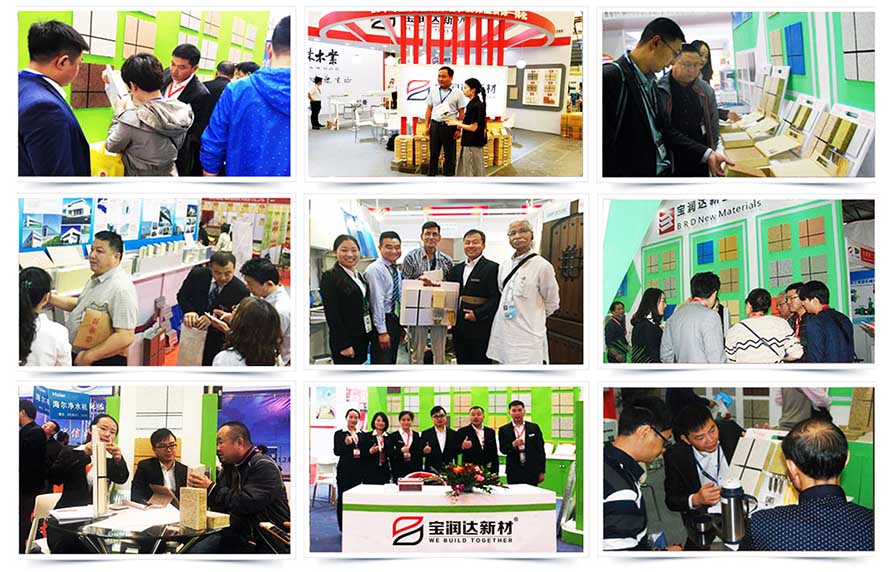 寶潤達(dá)外墻保溫裝飾一體板有5種保溫材料 寶潤達(dá)外墻保溫裝飾一體板展會(huì)現(xiàn)場(chǎng)