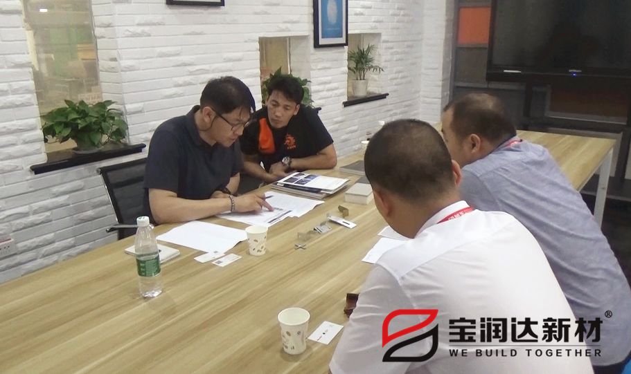 外蒙古客戶來訪寶潤(rùn)達(dá)洽談保溫一體板合作