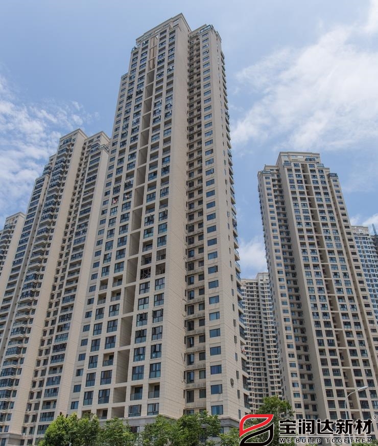 湖北武漢九龍倉(cāng)月璽使用寶潤(rùn)達(dá)外墻一體板